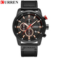 CURREN 2018 Men's Leather Quartz Watch