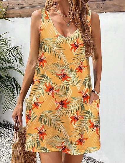 Women's Floral Summer Beach Dress