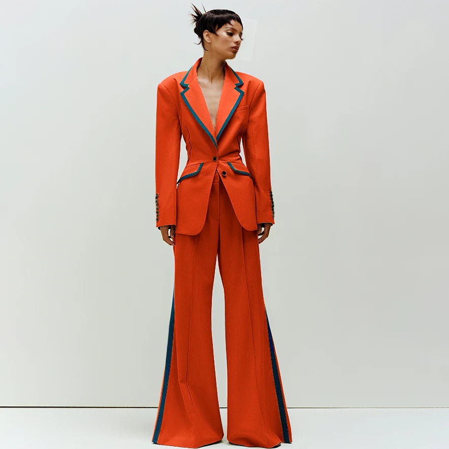 Women's Slim Fit 2-Piece Business Suit Set