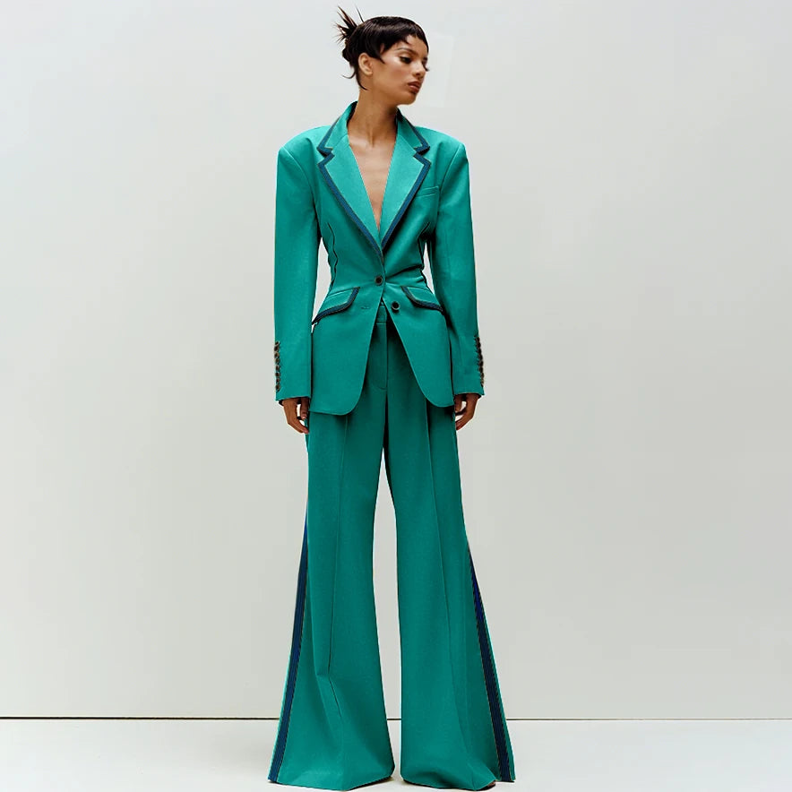 Women's Slim Fit 2-Piece Business Suit Set