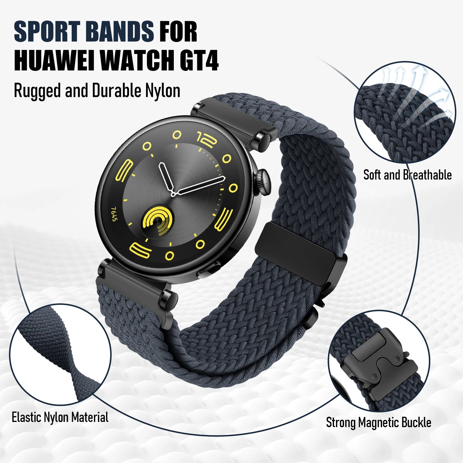 Parachute Nylon Strap for Huawei Watch GT 4/5 & Watch 4