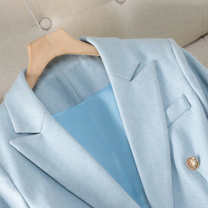 Women's Elegant Office Blazer – Long Sleeve Business Jacket