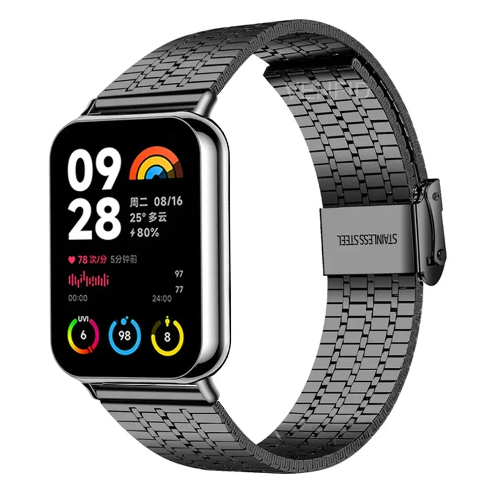 Stainless Steel Mesh Strap for Xiaomi Mi Band 9/8 Pro & Redmi Watch 5/4