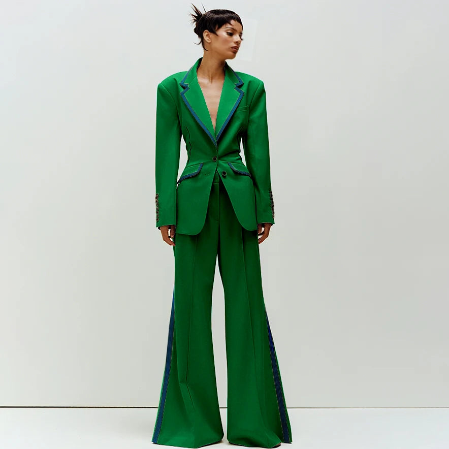 Women's Slim Fit 2-Piece Business Suit Set