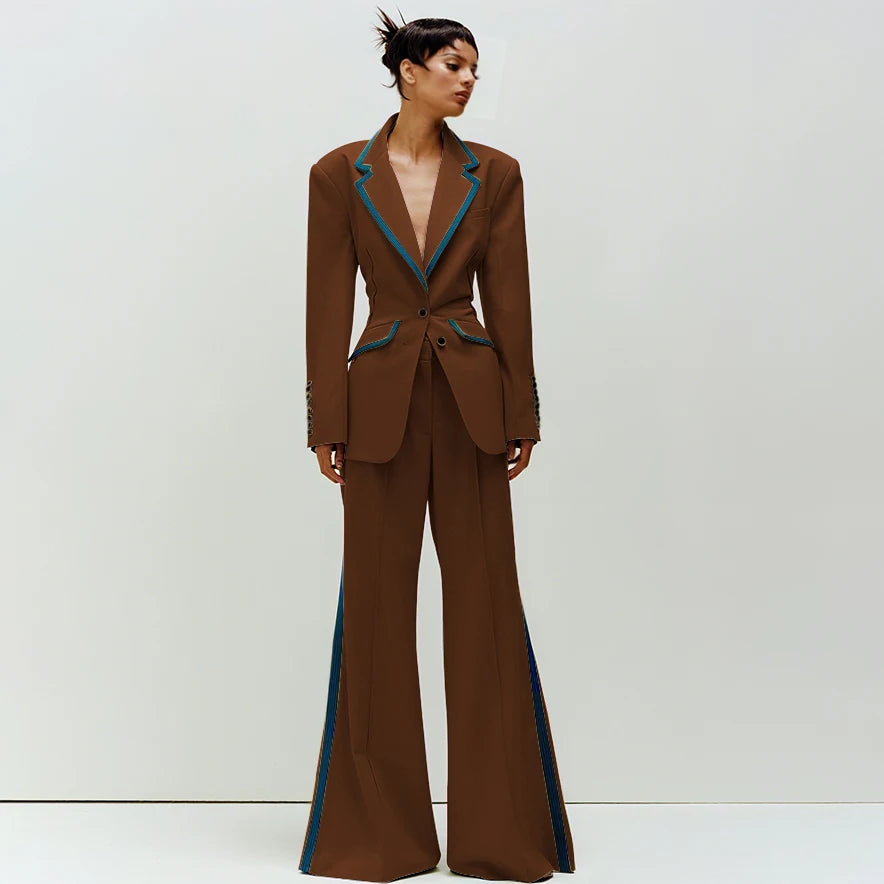 Women's Slim Fit 2-Piece Business Suit Set