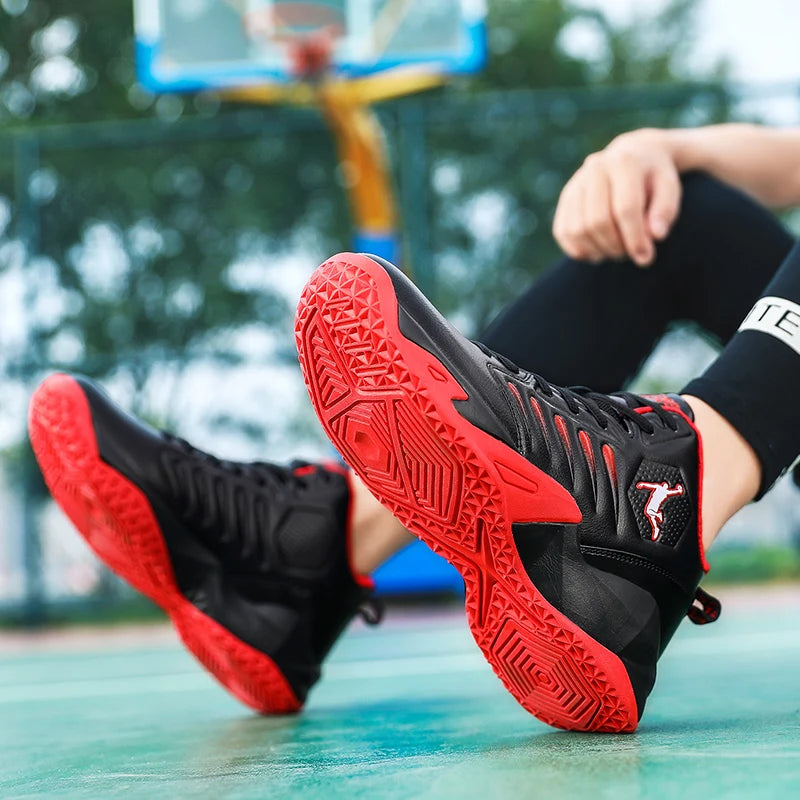 Unisex Basketball Sneakers – Breathable Cushioned Non-Slip Athletic Training Shoes
