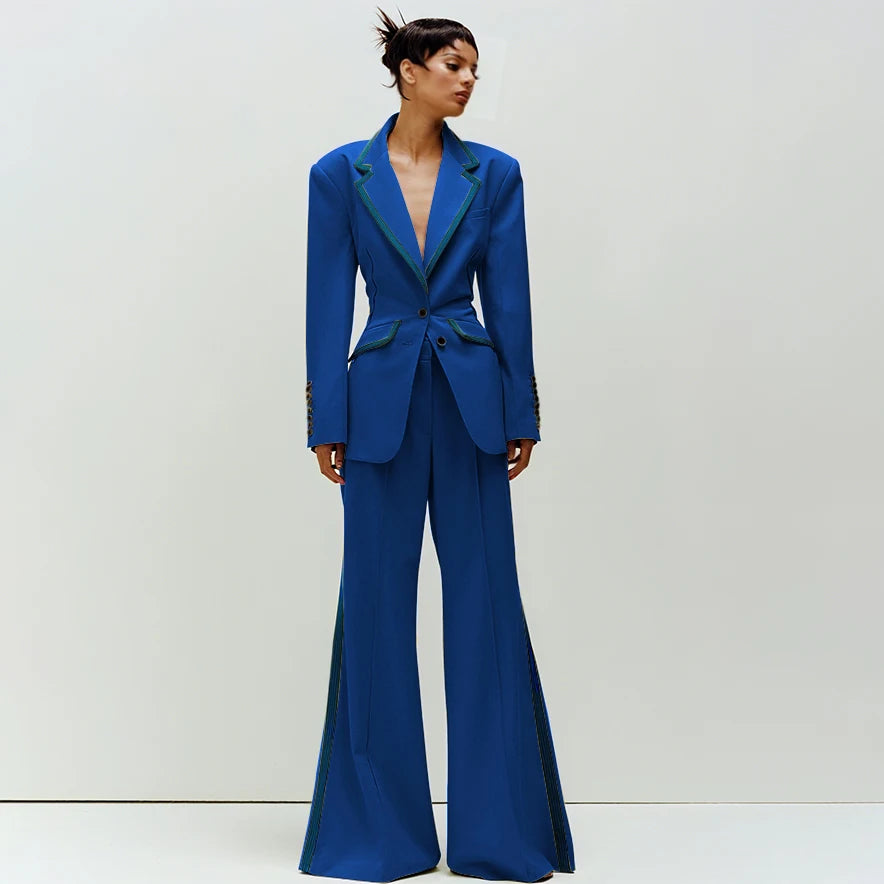 Women's Slim Fit 2-Piece Business Suit Set