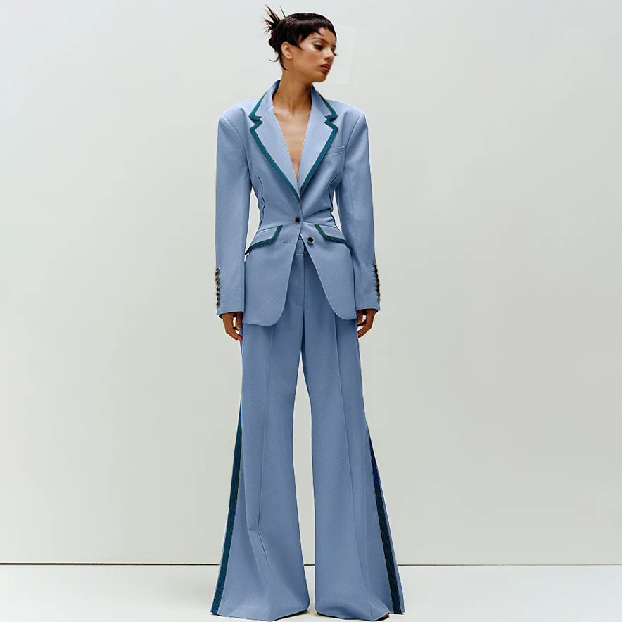 Women's Slim Fit 2-Piece Business Suit Set