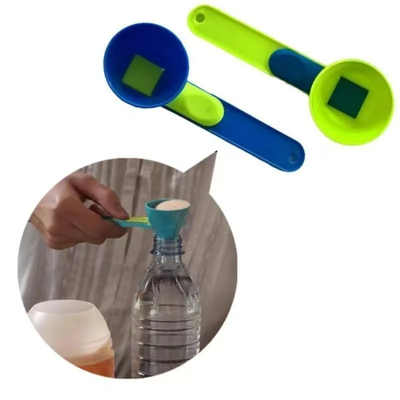 Mess-Free Protein Powder Scoop with Sliding Funnel
