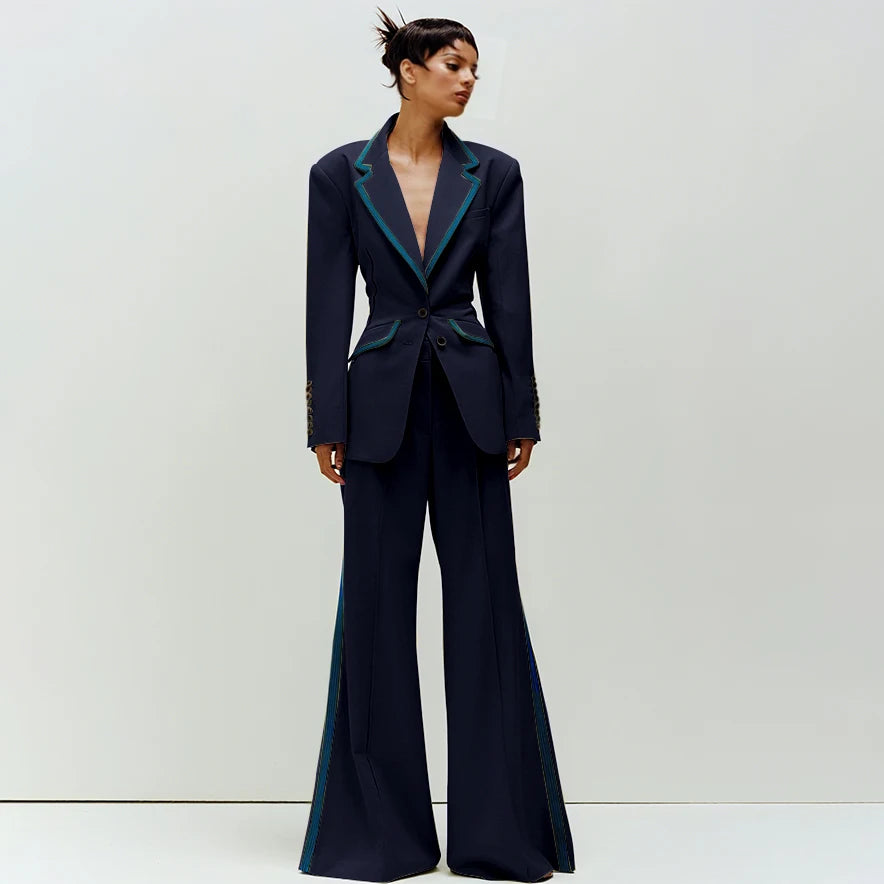 Women's Slim Fit 2-Piece Business Suit Set