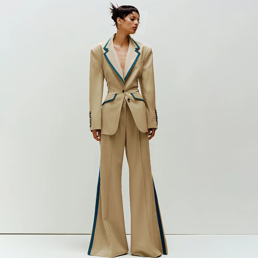 Women's Slim Fit 2-Piece Business Suit Set