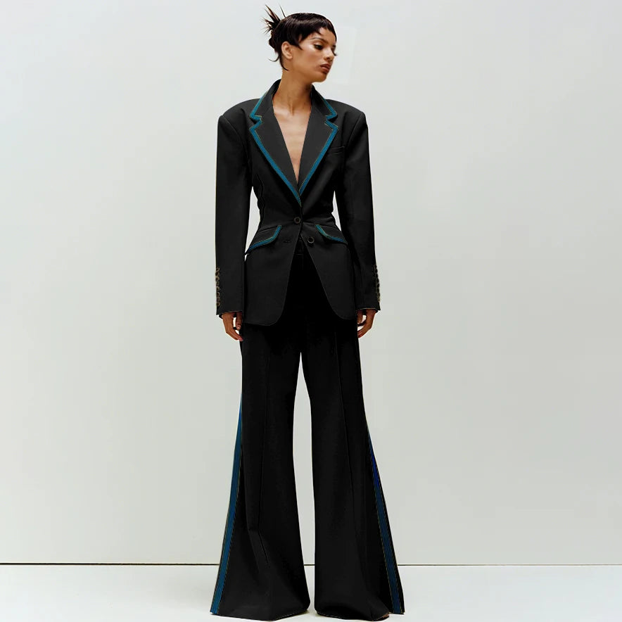 Women's Slim Fit 2-Piece Business Suit Set