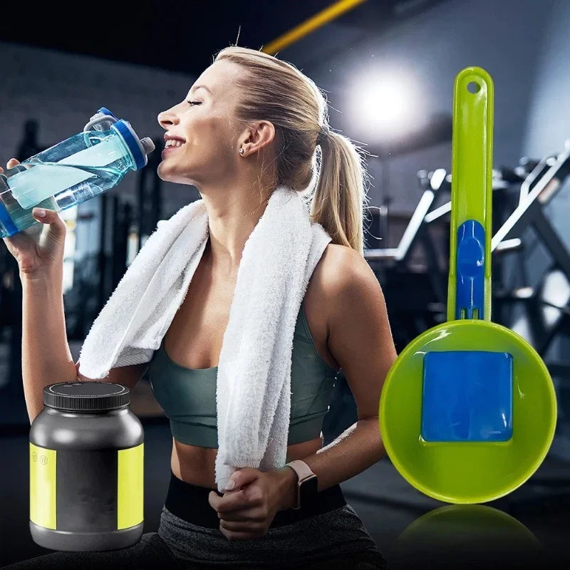Mess-Free Protein Powder Scoop with Sliding Funnel