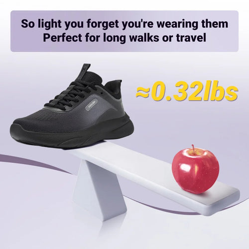 FitVille Womens Wide Fit Trainers Lightweight Non-Slip Walking Shoes Casual Breathable Walking Athletic Sneakers For Ladies