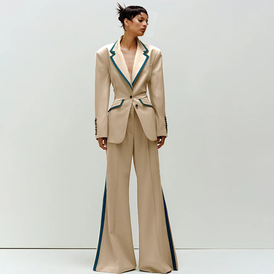 Women's Slim Fit 2-Piece Business Suit Set