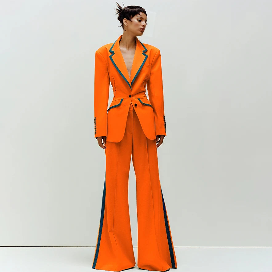 Women's Slim Fit 2-Piece Business Suit Set