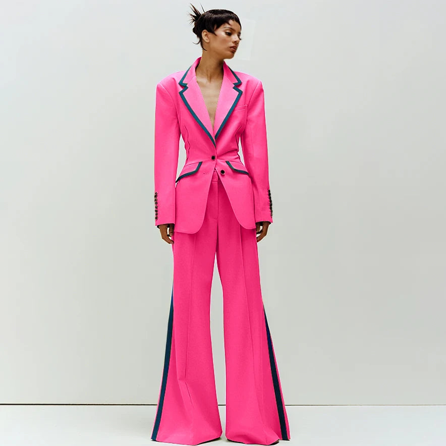 Women's Slim Fit 2-Piece Business Suit Set