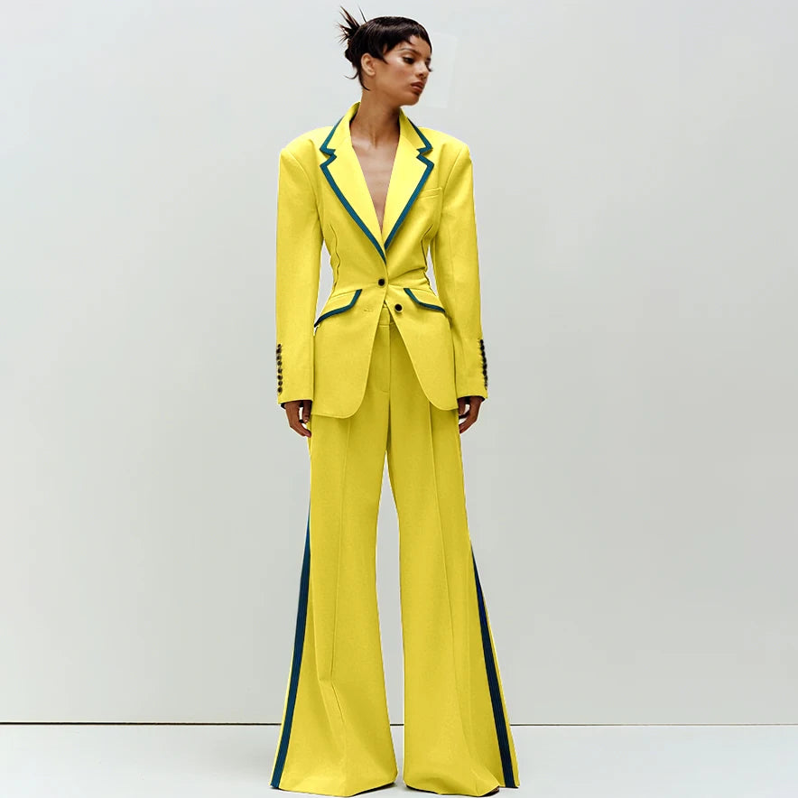 Women's Slim Fit 2-Piece Business Suit Set