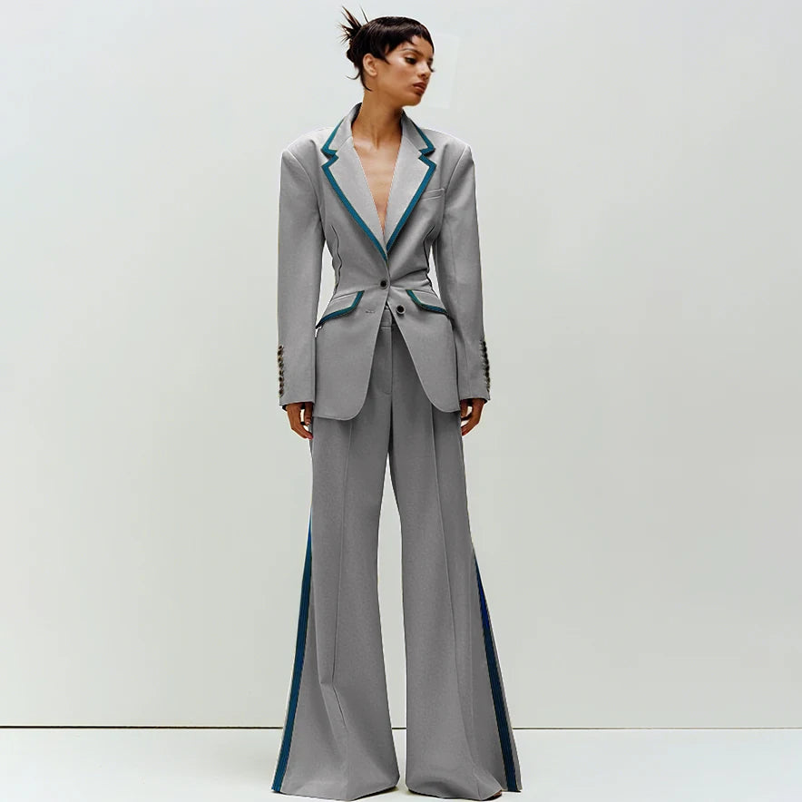 Women's Slim Fit 2-Piece Business Suit Set