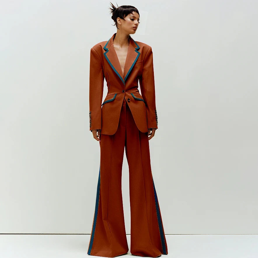 Women's Slim Fit 2-Piece Business Suit Set