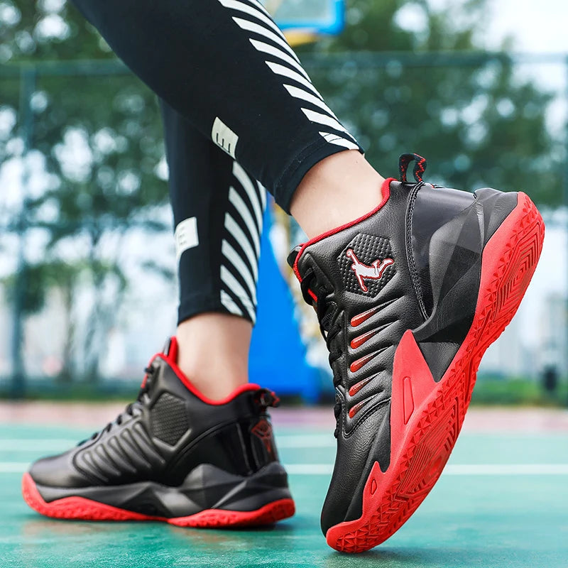 Unisex Basketball Sneakers – Breathable Cushioned Non-Slip Athletic Training Shoes