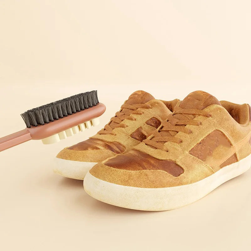 2-in-1 Suede Shoe Cleaning Brush – Nubuck Cleaner & Rubber Polish Eraser Tool