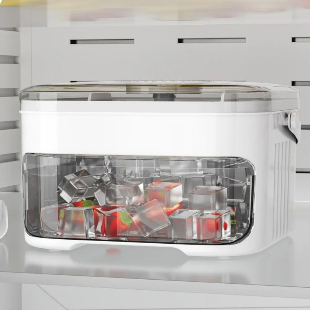 Double Layer Ice Cube Tray with Lid