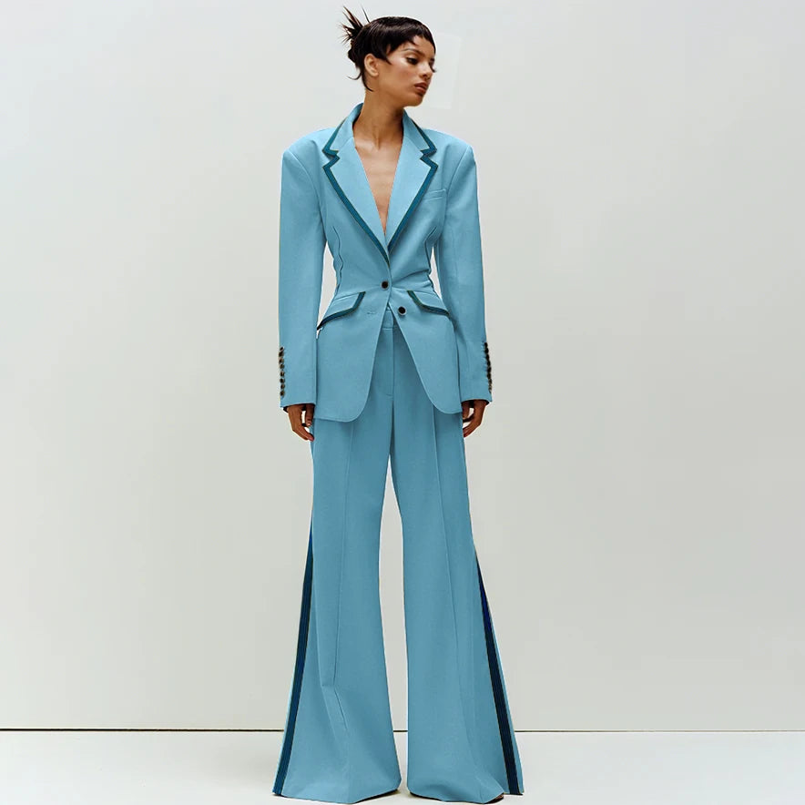 Women's Slim Fit 2-Piece Business Suit Set