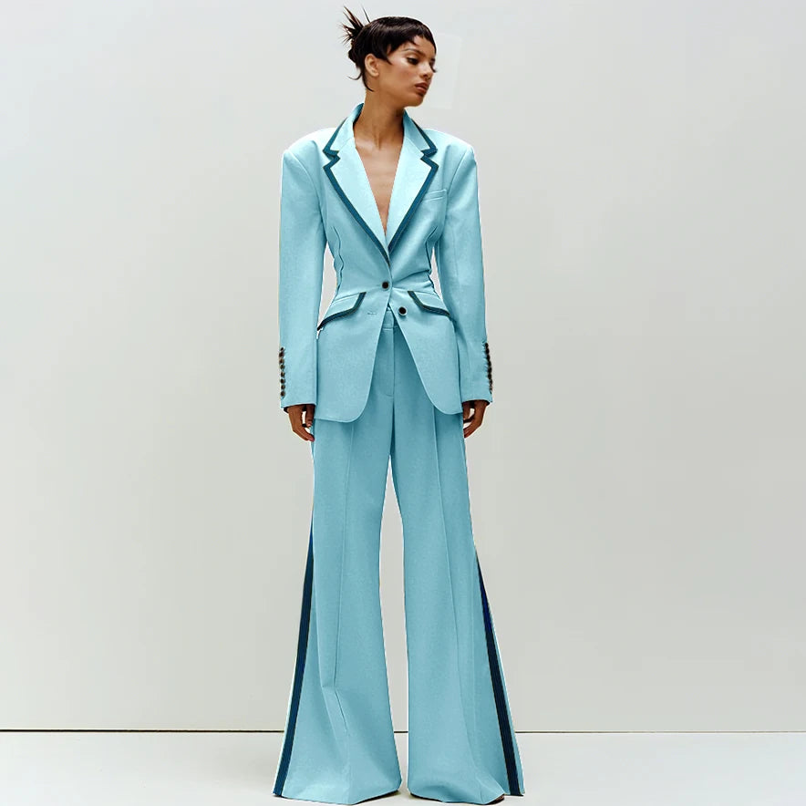 Women's Slim Fit 2-Piece Business Suit Set