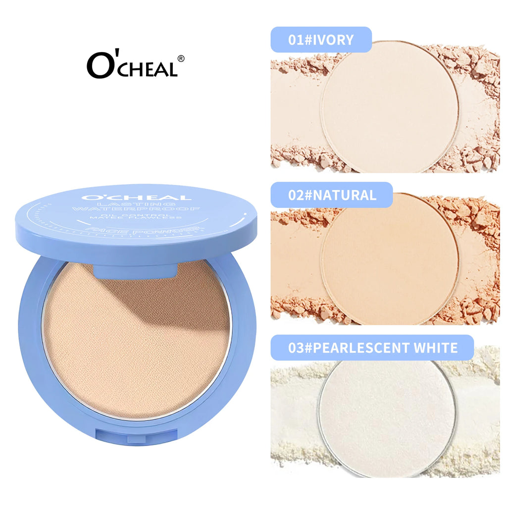 Ocheal Matte Setting Powder – Lightweight Oil-Control Pressed Face Powder