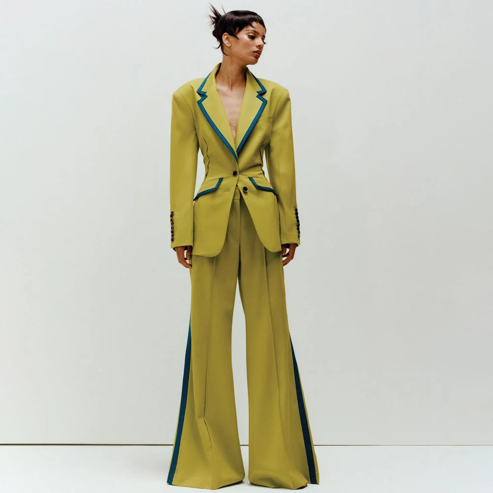 Women's Slim Fit 2-Piece Business Suit Set