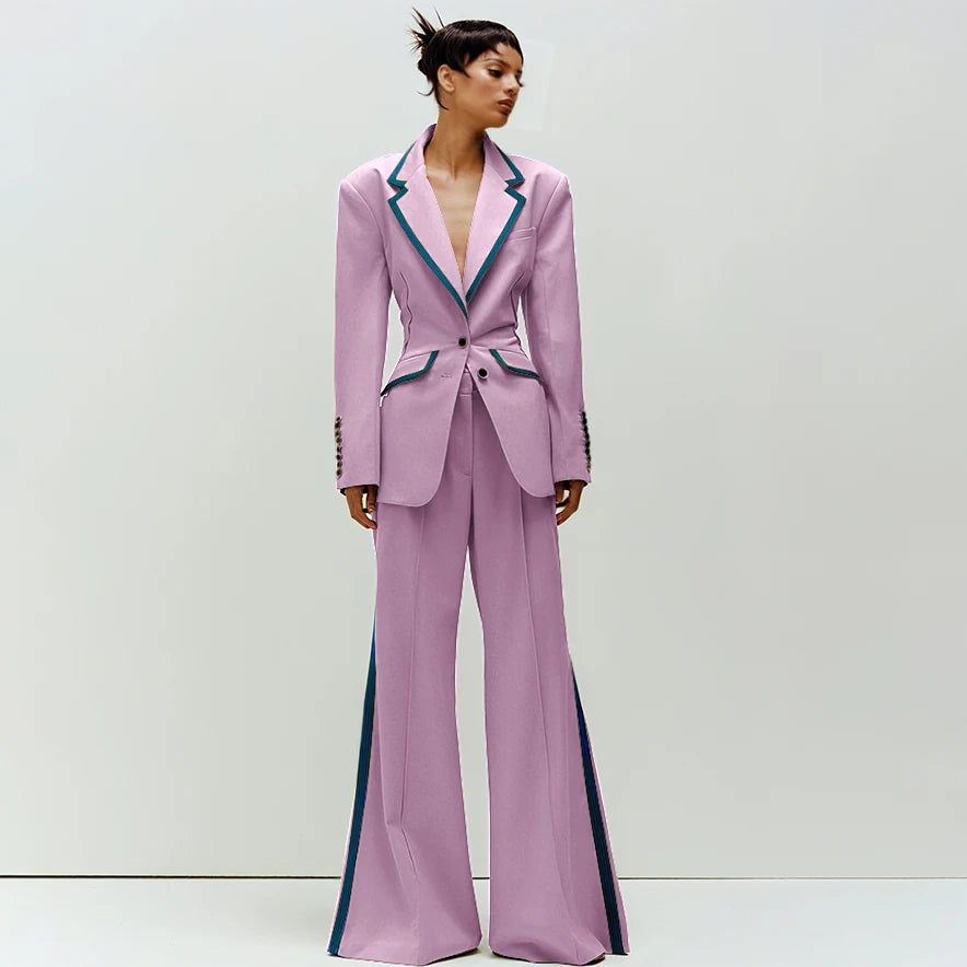 Women's Slim Fit 2-Piece Business Suit Set