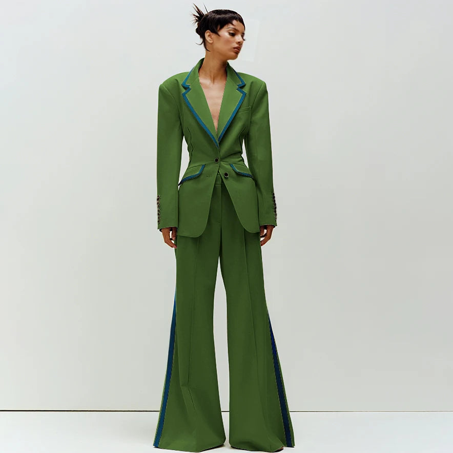 Women's Slim Fit 2-Piece Business Suit Set
