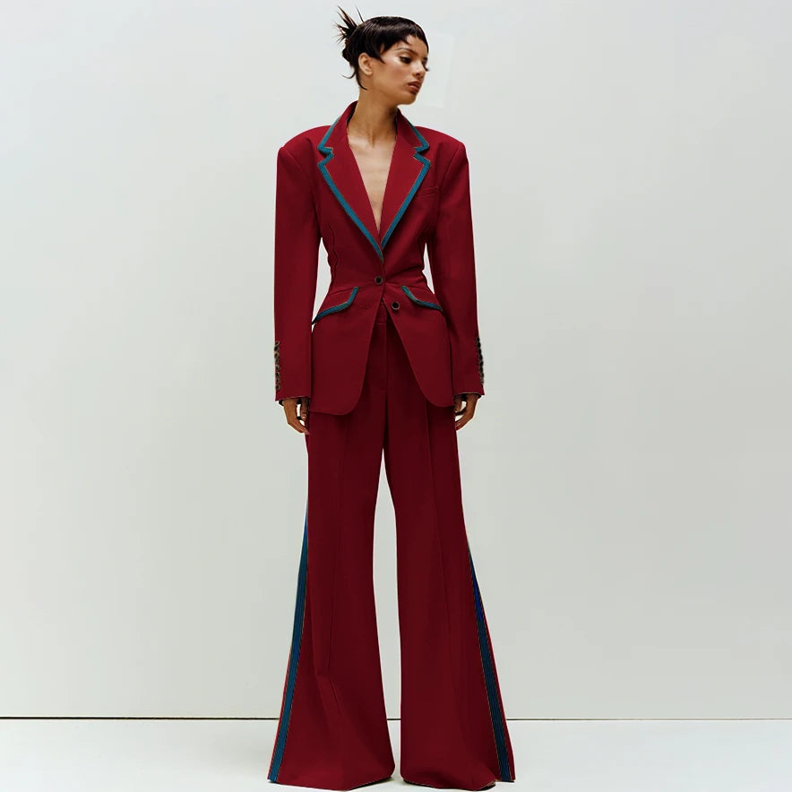 Women's Slim Fit 2-Piece Business Suit Set