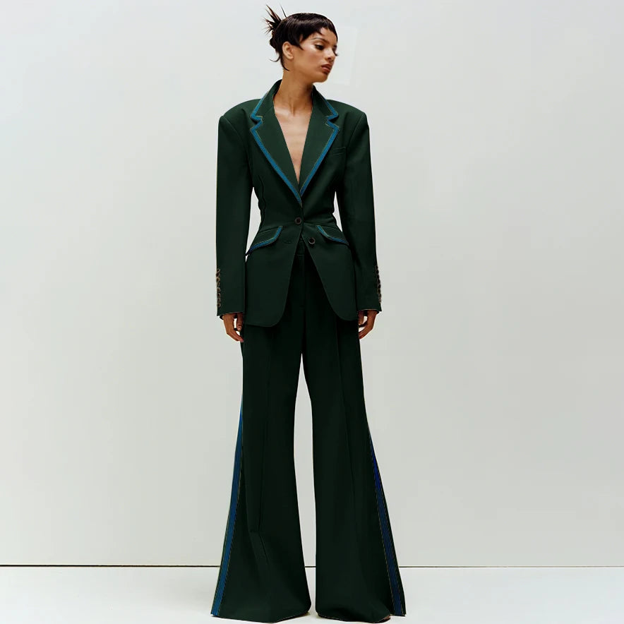 Women's Slim Fit 2-Piece Business Suit Set