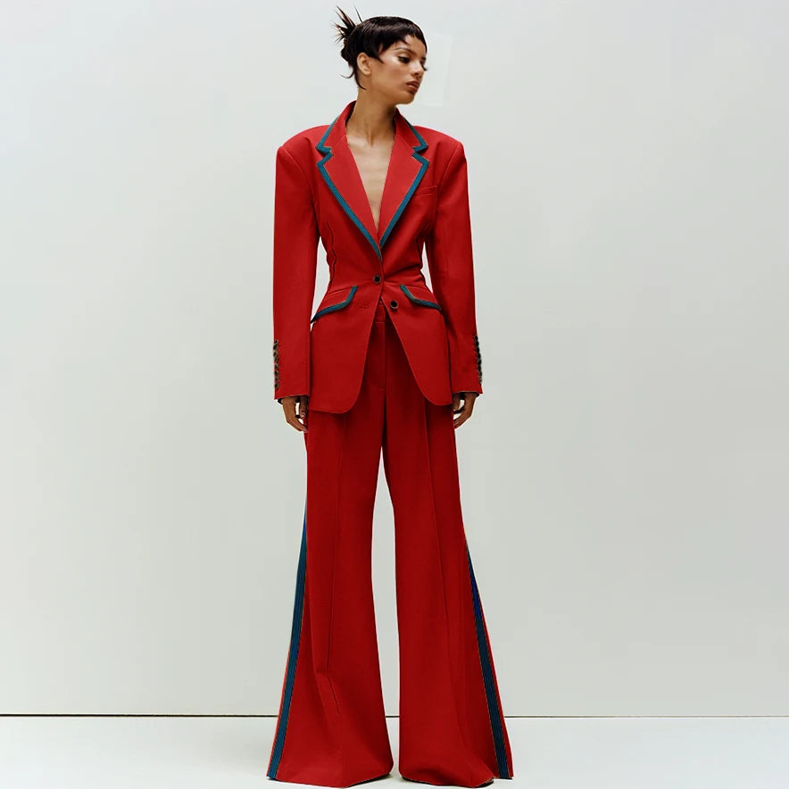 Women's Slim Fit 2-Piece Business Suit Set